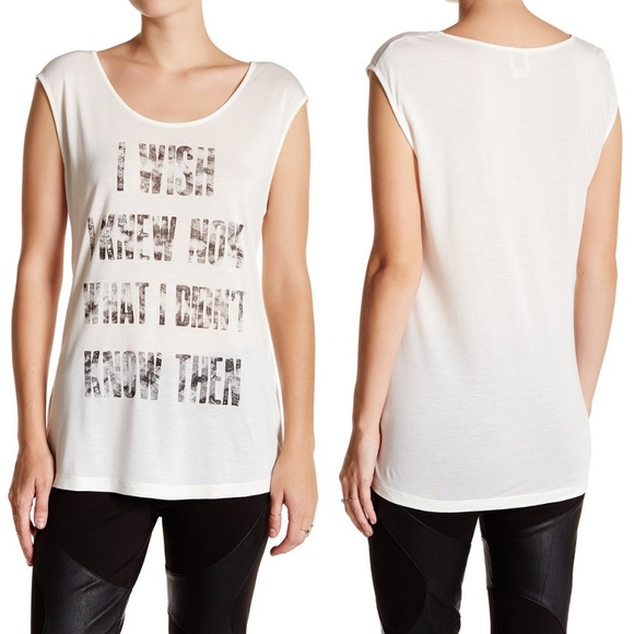 Haute Hippie I Wish I Knew Then Tee Sizes XS, S, M - Picture 1 of 4